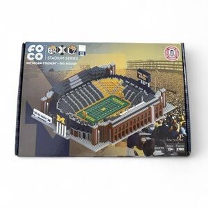 Michigan Stadium Big House U of M Wolverines FOCO BRXLZ Set Incomplete READ